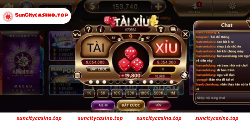Game Tài xỉu Suncity online